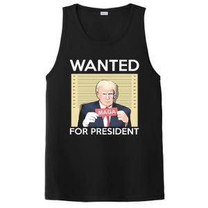 Trump Wanted For President PosiCharge Competitor Tank