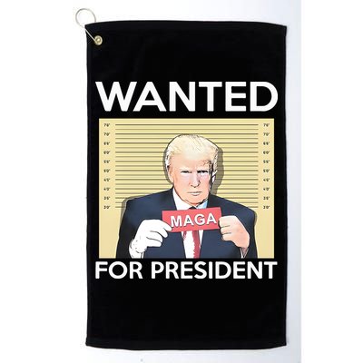 Trump Wanted For President Golf Towel