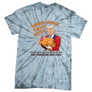 Trump Winner Funny Winner Turkey Dinner Thanksgiving Tie-Dye T-Shirt