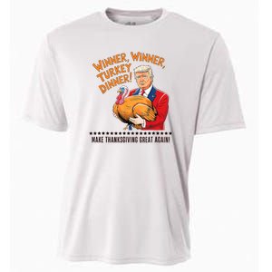 Trump Winner Funny Winner Turkey Dinner Thanksgiving Cooling Performance Crew T-Shirt