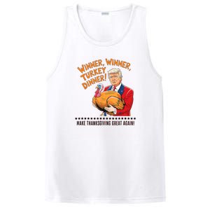 Trump Winner Funny Winner Turkey Dinner Thanksgiving PosiCharge Competitor Tank