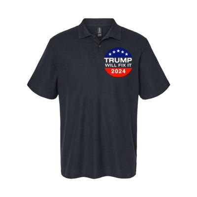 Trump Will Fix It Trump Vance 2024 Election Will Fix It Softstyle Adult Sport Polo