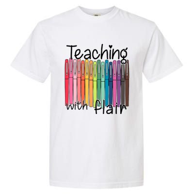 Teaching With Flair Mug Back To School First Day Of School Funny Teacher Garment-Dyed Heavyweight T-Shirt