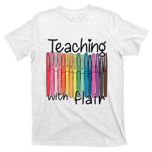 Teaching With Flair Mug Back To School First Day Of School Funny Teacher T-Shirt