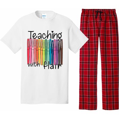 Teaching With Flair Mug Back To School First Day Of School Funny Teacher Pajama Set