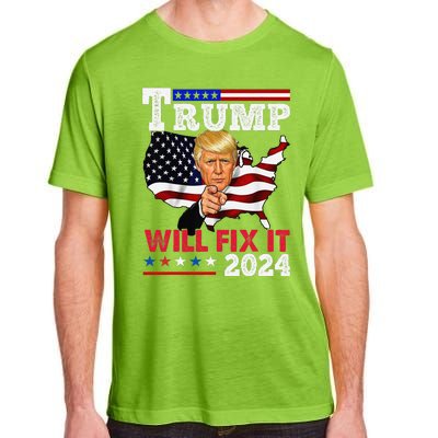 Trump Will Fix It Trump 2024 Proud To Be Garbage Vote Trump Adult ChromaSoft Performance T-Shirt