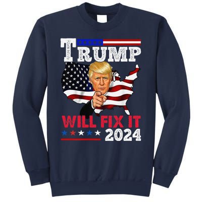 Trump Will Fix It Trump 2024 Proud To Be Garbage Vote Trump Sweatshirt