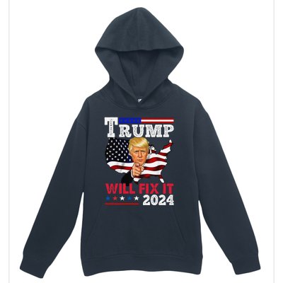 Trump Will Fix It Trump 2024 Proud To Be Garbage Vote Trump Urban Pullover Hoodie