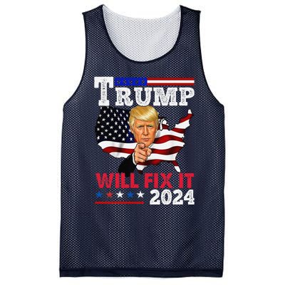 Trump Will Fix It Trump 2024 Proud To Be Garbage Vote Trump Mesh Reversible Basketball Jersey Tank