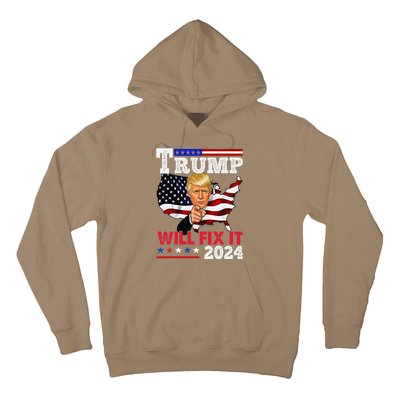 Trump Will Fix It Trump 2024 Proud To Be Garbage Vote Trump Hoodie