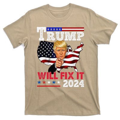 Trump Will Fix It Trump 2024 Proud To Be Garbage Vote Trump T-Shirt