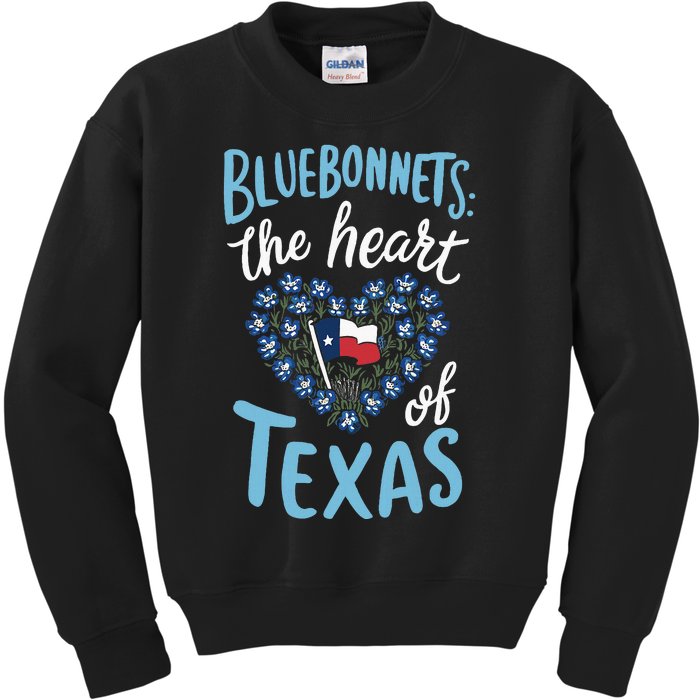 Texas Wildflowers Floral Texas Spring Lesser Sunflower Kids Sweatshirt