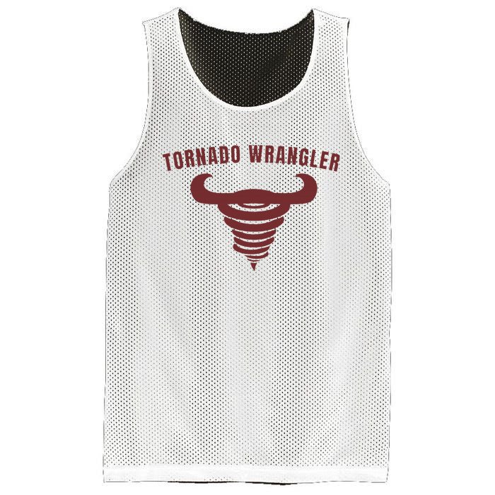 Tornado Wrangler Funny Design Mesh Reversible Basketball Jersey Tank