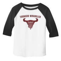 Tornado Wrangler Funny Design Toddler Fine Jersey T-Shirt