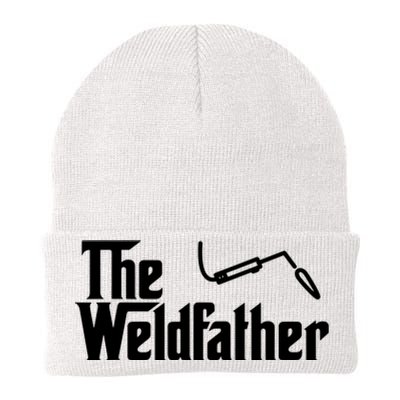 The Weldfather Funny Welder Welding Saying Welders Knit Cap Winter Beanie