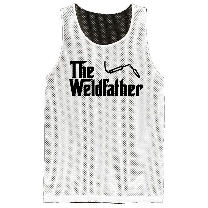 The Weldfather Funny Welder Welding Saying Welders Mesh Reversible Basketball Jersey Tank