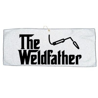 The Weldfather Funny Welder Welding Saying Welders Large Microfiber Waffle Golf Towel