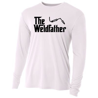 The Weldfather Funny Welder Welding Saying Welders Cooling Performance Long Sleeve Crew