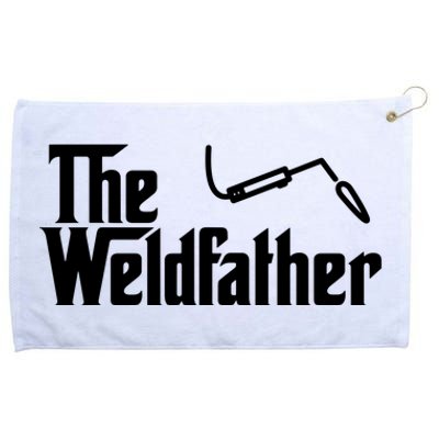 The Weldfather Funny Welder Welding Saying Welders Grommeted Golf Towel