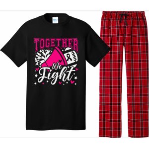 Together We Fight Breast Cancer Awareness Pink Ribbon Pajama Set