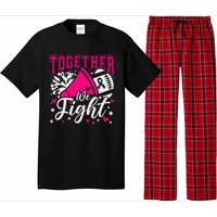 Together We Fight Breast Cancer Awareness Pink Ribbon Pajama Set