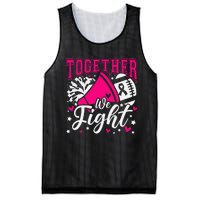 Together We Fight Breast Cancer Awareness Pink Ribbon Mesh Reversible Basketball Jersey Tank