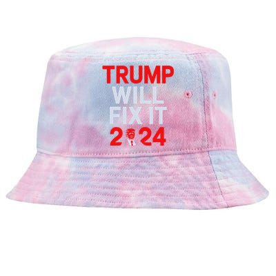 Trump Will Fix It Election 2024 Tie-Dyed Bucket Hat