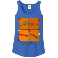 Thanksgiving Words Family Thankful Blessings Gather Gift Ladies Essential Tank