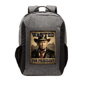 Trump Wanted For Second Term 2024 Western Cow Funny Trump Funny Gift Vector Backpack