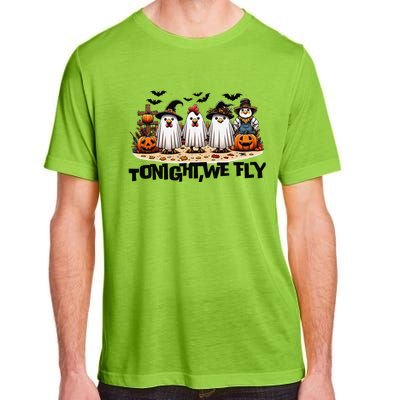 Tonight We Fly Chicken Farm Animal Lover Halloween Adult ChromaSoft Performance T-Shirt