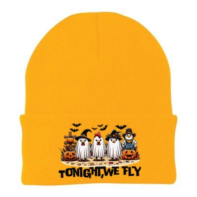 Tonight We Fly Chicken Farm Animal Lover Halloween Knit Cap Winter Beanie