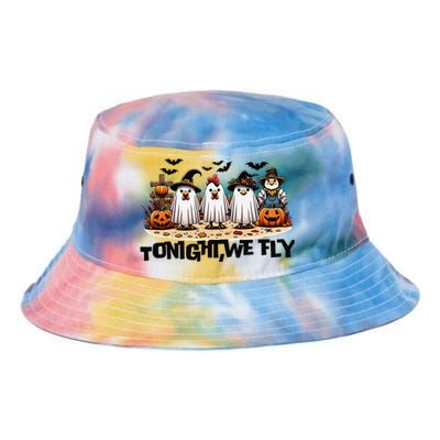 Tonight We Fly Chicken Farm Animal Lover Halloween Tie Dye Newport Bucket Hat