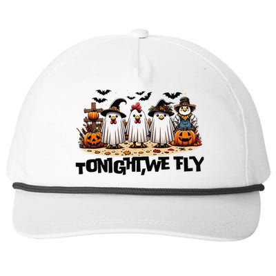 Tonight We Fly Chicken Farm Animal Lover Halloween Snapback Five-Panel Rope Hat