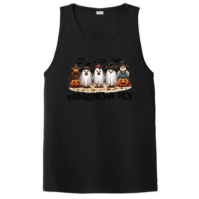 Tonight We Fly Chicken Farm Animal Lover Halloween PosiCharge Competitor Tank