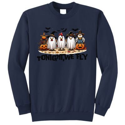 Tonight We Fly Chicken Farm Animal Lover Halloween Sweatshirt