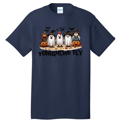 Tonight We Fly Chicken Farm Animal Lover Halloween Tall T-Shirt