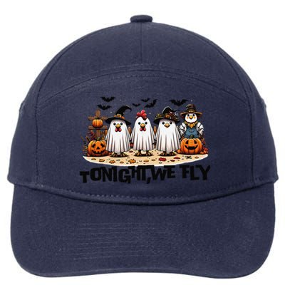 Tonight We Fly Chicken Farm Animal Lover Halloween 7-Panel Snapback Hat