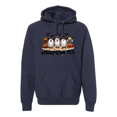 Tonight We Fly Chicken Farm Animal Lover Halloween Premium Hoodie