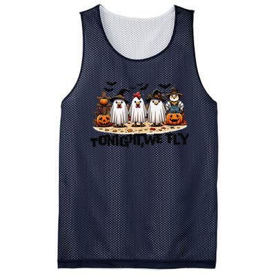 Tonight We Fly Chicken Farm Animal Lover Halloween Mesh Reversible Basketball Jersey Tank