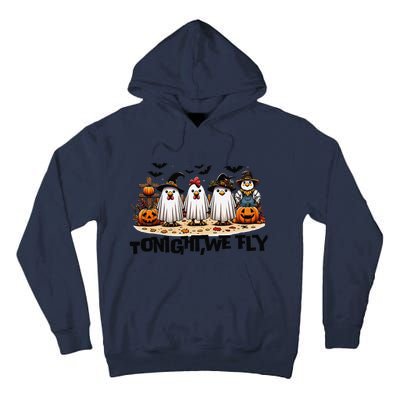 Tonight We Fly Chicken Farm Animal Lover Halloween Tall Hoodie