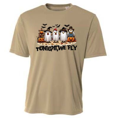 Tonight We Fly Chicken Farm Animal Lover Halloween Cooling Performance Crew T-Shirt