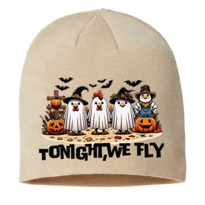 Tonight We Fly Chicken Farm Animal Lover Halloween Sustainable Beanie