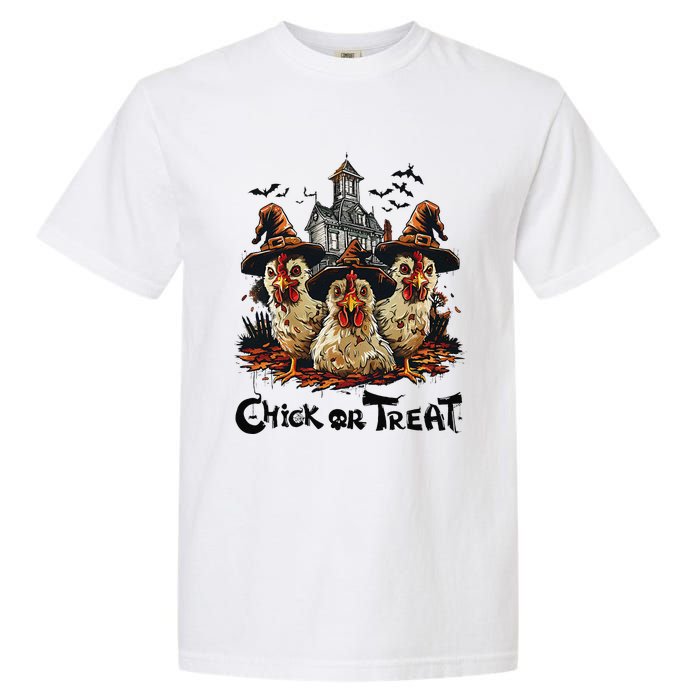 Tonight We Fly Halloween Chicken Fall Farm Animals Garment-Dyed Heavyweight T-Shirt