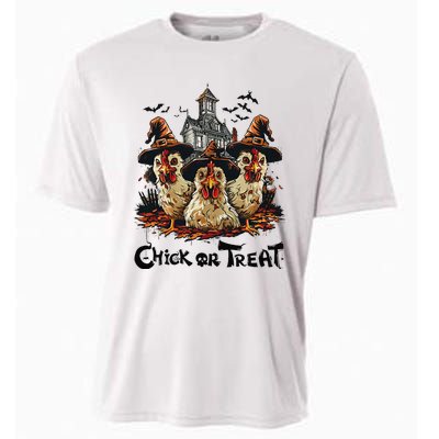 Tonight We Fly Halloween Chicken Fall Farm Animals Cooling Performance Crew T-Shirt