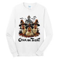 Tonight We Fly Halloween Chicken Fall Farm Animals Tall Long Sleeve T-Shirt