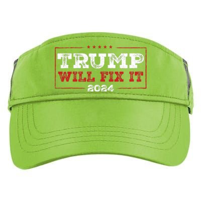 Trump Will Fix It 2024 Adult Drive Performance Visor