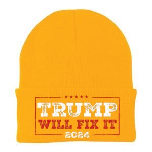 Trump Will Fix It 2024 Knit Cap Winter Beanie