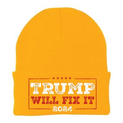 Trump Will Fix It 2024 Knit Cap Winter Beanie