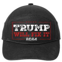 Trump Will Fix It 2024 7-Panel Snapback Hat