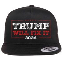 Trump Will Fix It 2024 Flat Bill Trucker Hat